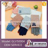 Fashion Mittens Design Acrylic Cheap Winter Knit Women Gloves Factory thumbnail-1