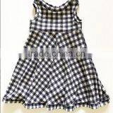 Summer Soft Newborn Baby Clothes Infant Plain Color Dress Ruffle Sleeve Design Girls Party Dresses With Bowknot thumbnail-3