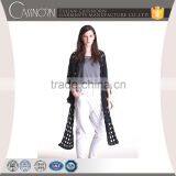 OEM Supplier Fashion Alpaca Shawl Scarf Open Wave Knitted Ladies Cape thumbnail-1