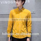 2016 Autumn New Arrival 100% Polyester Corduroy Fashion Long Sleeve Mens Dress Shirts thumbnail-1