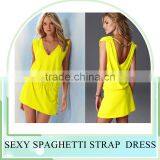 Wholesale New Fashion Spaghetti Strap Sexy Women Bodycon HL Bandage Dress thumbnail-1
