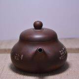 Master Hand Painting Poem Nixing Purple Clay Tea Pot thumbnail-4
