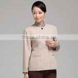 Custom Perfect Fit Fashiom Restaurant Housekeeping Uniform , Catering Staff Uniforms Wholesale thumbnail-5