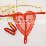 Hip-hugger Sexy T-back Skinny Hollow Transparent Sexy Thong thumbnail-3