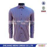 Office Wear Shirts for Men Fancy Plaid Fabric Korean Men Style Shirts thumbnail-2