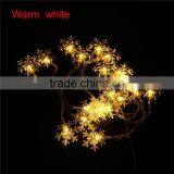 PVC LED String Fairy Lights Christmas Wedding Party Decor Transparent Clear Christmas Snowflake 2.5m Long thumbnail-1