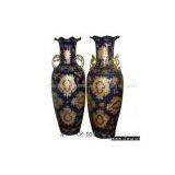 Sell Blue & Black Porcelain Vase thumbnail-1