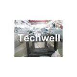 Steel 0.3mm - 0.6mm Mobile / Portable Gutter Roll Forming Machine for Rainwater Gutter