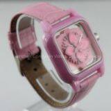 2014 Fashion Ceramic Ladies Wrist Watch Express Made in China Japan Movt Quartz and Genuine Leather Bracelet thumbnail-3