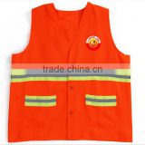 Customized Logo High Visibility Mesh Reflective Safety Vest With Pocket