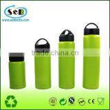 750ml Double Wall Vacuum Insulated Stainless Steel Leak Proof Sports Water Bottle Green thumbnail-1