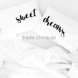 High quality custom printed couple pillow cases