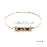 Christmas Bangle Tree Santa Clause Snowflake Reindeer Walking Stick Happy Day Charm Bracelets thumbnail-5