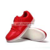 L1601 Latest design Hot sale Red PU leather mens sneakers light up LED shoes