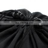 Custom Black Canvas Glitter Drawstring Duffle Backpack Bag thumbnail-6