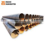 China spiral weld construction steel tube material x42-x70 sprial steel pipes