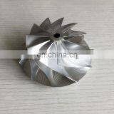 T04R 64.39/84.00mm 11+0 Blades Turbo Billet/milling/aluminum 2618 Compressor Wheel for Racing thumbnail-2