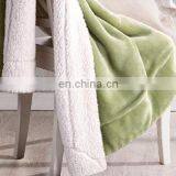 100% Polyester Sherpa Flannel Blanket Two Sides Brushed Cozy Fleece Throw thumbnail-4