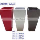 Glossy Light Cement Planters | S0204801-a,b,c/3 thumbnail-1