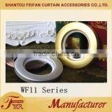 WF11 Series Curtain Eyelet Plastic Eyelet Curtain Accessories Abs Plastic Rings