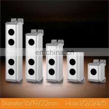 16mm/19mm/22mm Waterproof Aluminium Alloy Metal Push Button Switch Box With Outdoor Power Control Box thumbnail-3