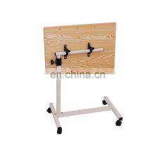 Good Quality Cheap Hospital Mobile Overbed Wooden ABS Folding Dinning Table thumbnail-2