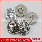 Anti-silver Anchor Logo Metal Shank Button thumbnail-3