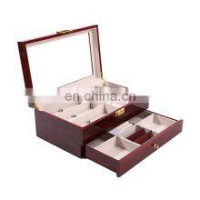 Double Layer Large Capacity Jewelry Storage Box Multifunctional Gift Window Wooden Box Set Jewelry Integrated Packaging Box thumbnail-5
