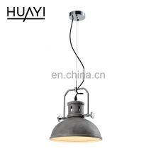 HUAYI Factory Wholesale Vintage Decoration Iron Solid Wood Indoor 5W 10W Living Room Kitchen Hanging LED Pendant Light thumbnail-3