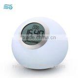 Color Changing LED Night Light With Clock Display Stand and Alarm Clock Function thumbnail-5