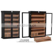 Humidity Large 4000 - 5000ct Customized Mahogany Spanish Solid Cedar Wood Cigar Humidor Two Door Cigar Cabinet thumbnail-2