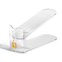 Transparent PET Adjustable Shoe Stand OEM Shelf for Space Saving in Shoe Cabinet thumbnail-2