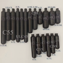 NEW 800CC T800 CARBON FIBER PCP 300BAR CARBON FIBER CYLINDER thumbnail-2