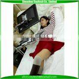 Height Adjustable Angle Rotatable Foling Computer Desk With Wheels Portable thumbnail-4