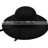 Wholesale Fashion Ladies Women Wide Brim Floppy Wool Felt Hat Quality Choice thumbnail-5