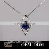 Hot Sale Fashion 925 Silver Jewerly American Diamond Necklace Sets thumbnail-2