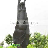 Bronze abstract garden figure statue