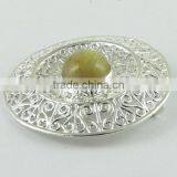 Beautiful Golden Rutile Pendant, Indian Jewelry Manufacturer, Silver Jewelry Exporter thumbnail-3