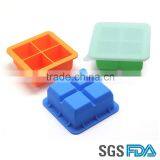 Four Cavity Custom Silicone Ice Tray/Food Storage Box/Cake Baking Mold thumbnail-1