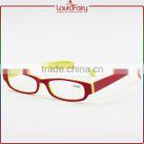 Laura Fairy Personal Red Yellow Plastic Acetate Japanese Optics Reading Glasses 2.0 thumbnail-1