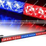 27" Hazard Emergency Warning Tow Traffic Advisor Strobe Light Bar -Red&Blue