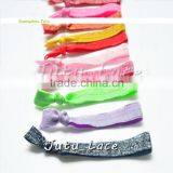 Shiny Custom Printed Frosted Elastic Hair Tie 5/8''Fold Over Elastic Cheap Wide Headbands thumbnail-3