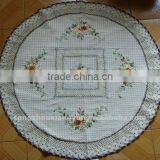 Handmade Ribbon Embroidery Table Cloth thumbnail-1