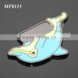 Cute Dolphins Shaped Souvenir Gifts Tarnish Plated Zinc Alloy Promotional Enamel Custom Metal Fridge Magnet thumbnail-4