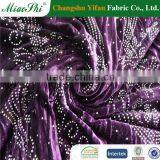 Active Demand Elastic Two-colored Polyester Velour With Diamond Fabric