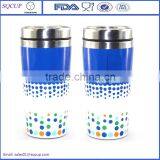 16oz Stainless Steel Insulated Auto Mug/Thermo Coffee Tumbler/Drinking Cup Travel Cup thumbnail-2