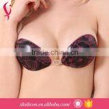 Custom Cheap Invisible Silicone Girl's Sexy Lace China Nipple Less Bra thumbnail-1