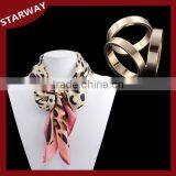 Hot Selling Fashion Three Ring Scarf Pin Brooch/ thumbnail-1