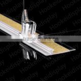 plastic rail for display divider and pusher