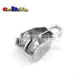 Stainless Steel 304 Double Swivel Wheel Rope Wire Sheave Pulley Lifting #FET015 thumbnail-4